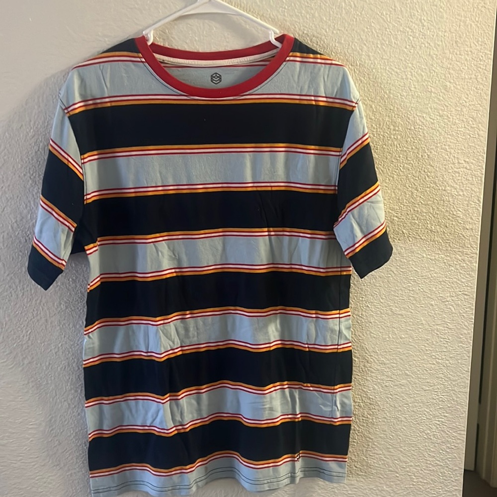 Blue zine striped T-shirt